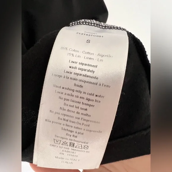 Dior J’Adior 8 T-Shirt Size S Black - Picture 8 of 10